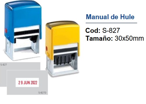 Manual de hule 30x50mm